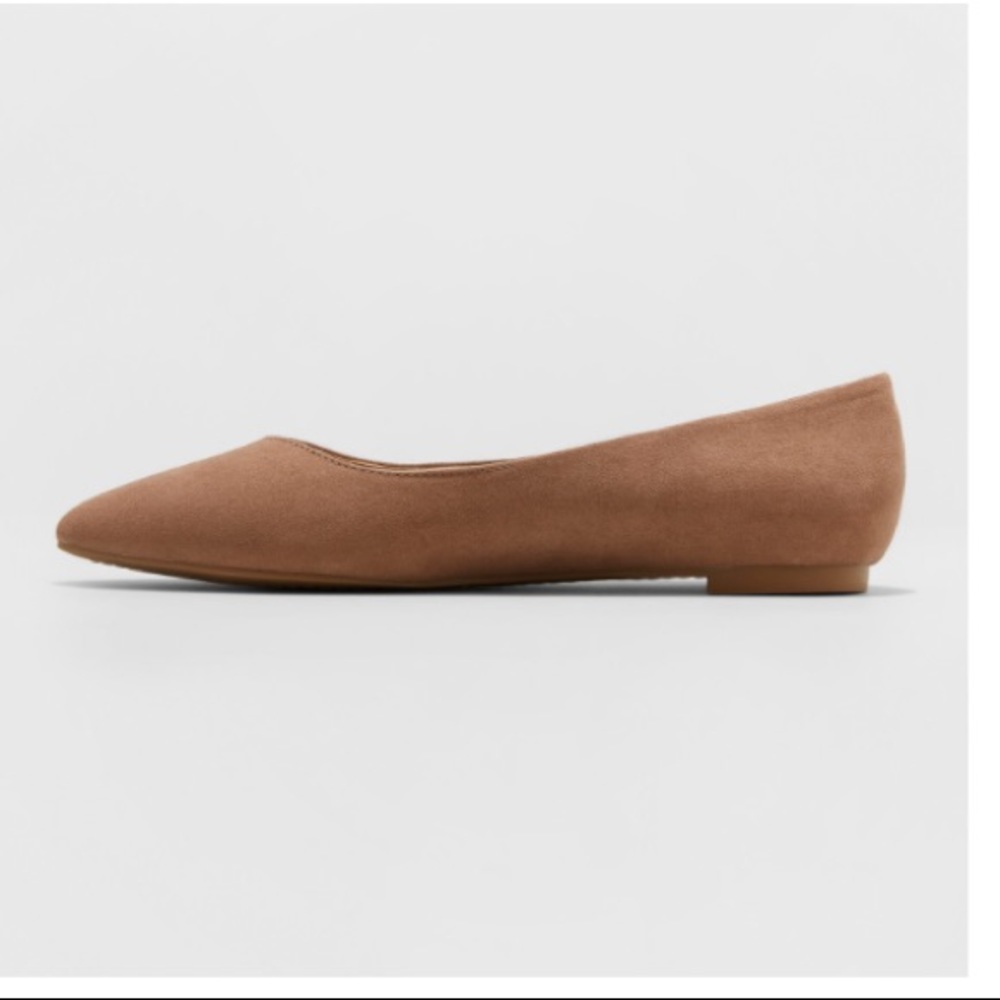 Brand New Taupe Flats Wide Width